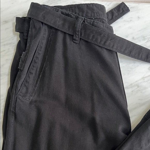 DL1961 ZOIE Wide Leg Black Women's Cargo Pants - Picture 5 of 9